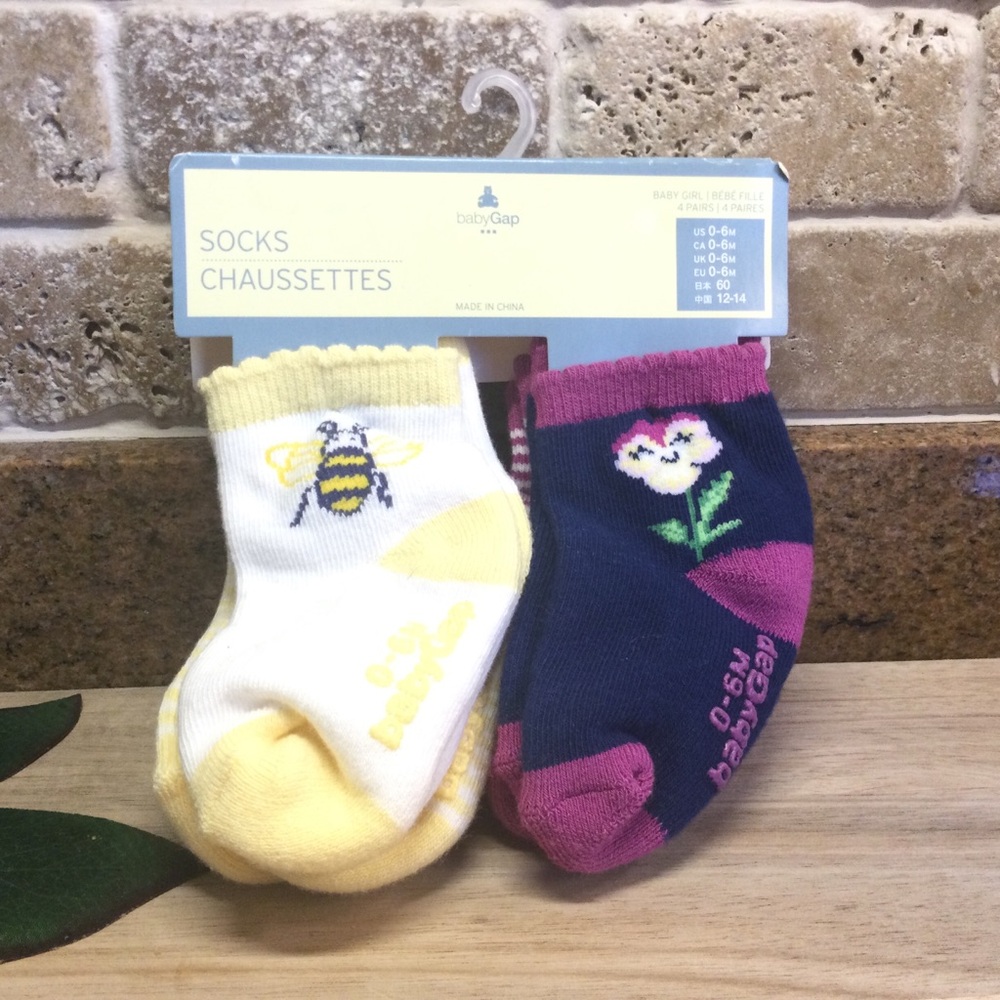 🆕 Gap Baby Girl Socks - 4 pk